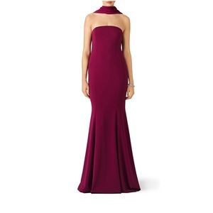 Jay Godfrey Brooklyn Plum evening gown